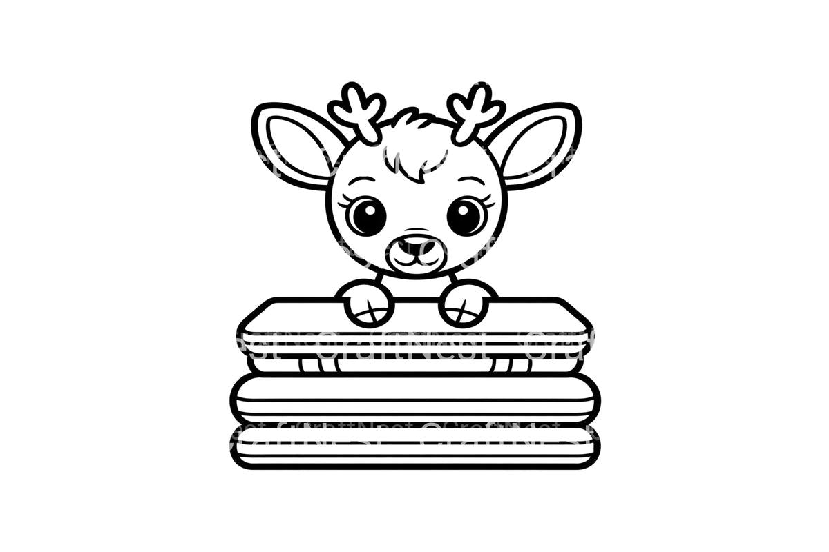 Cute Baby Deerfor Kids Coloring Books
