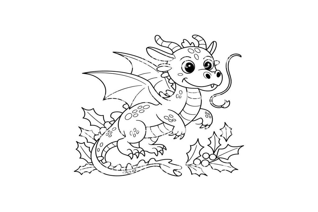 Cute Baby Dragon Coloring Books