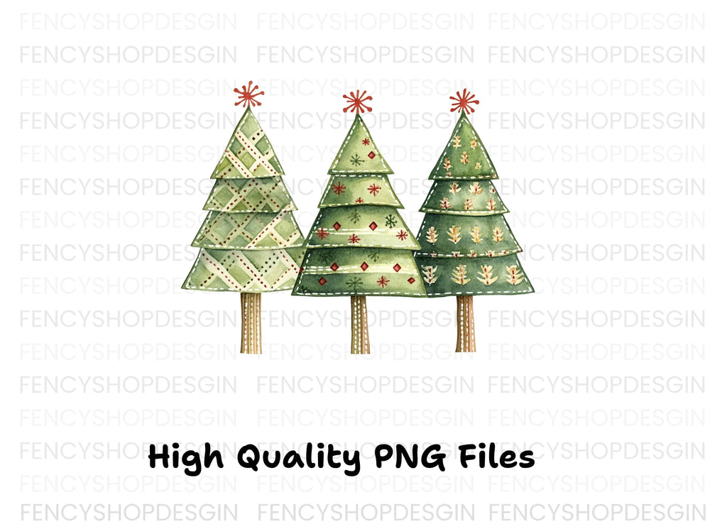 Christmas Tree Clipart Bundle