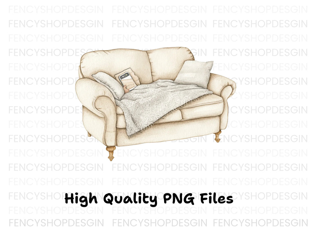 Cozy Armchair and Sofa Clipart Bundle