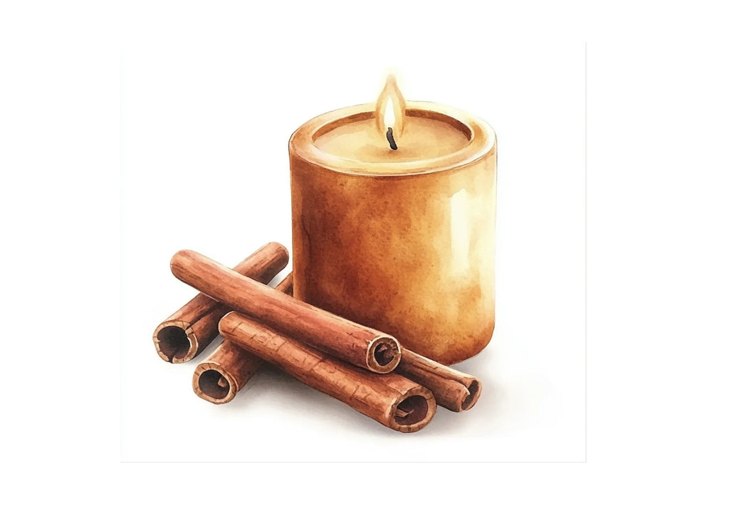 Cinnamon Candle Clipart Bundle