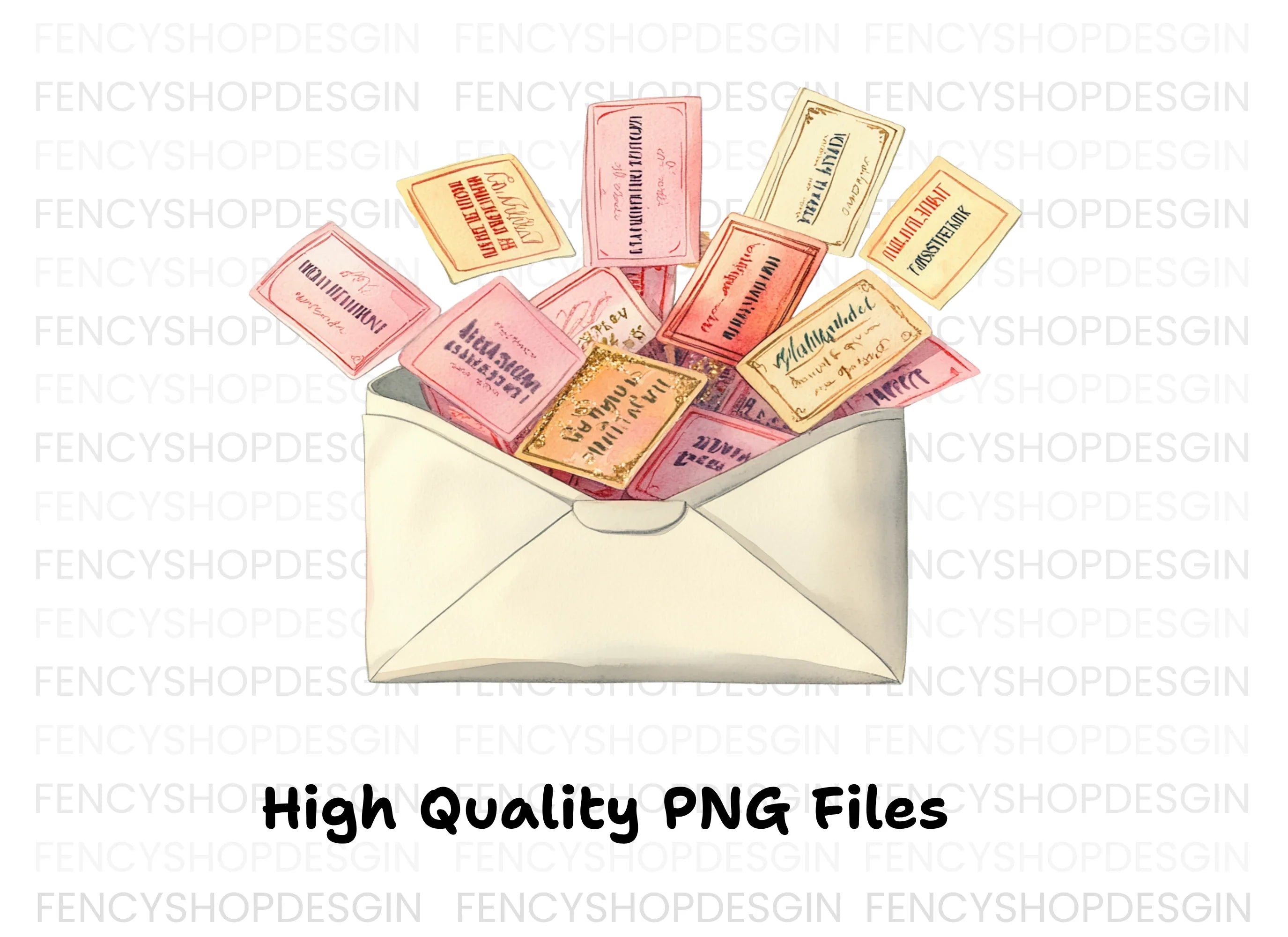 Valentine Love Letter Clipart Bundle