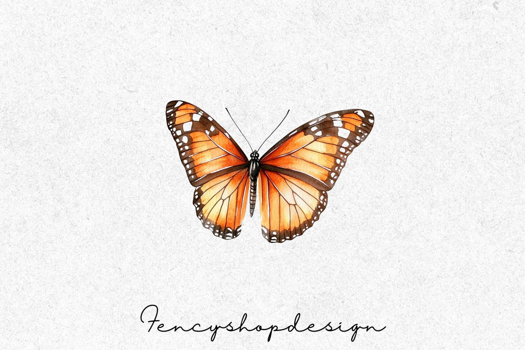 Monarch Butterfly Clipart Bundle