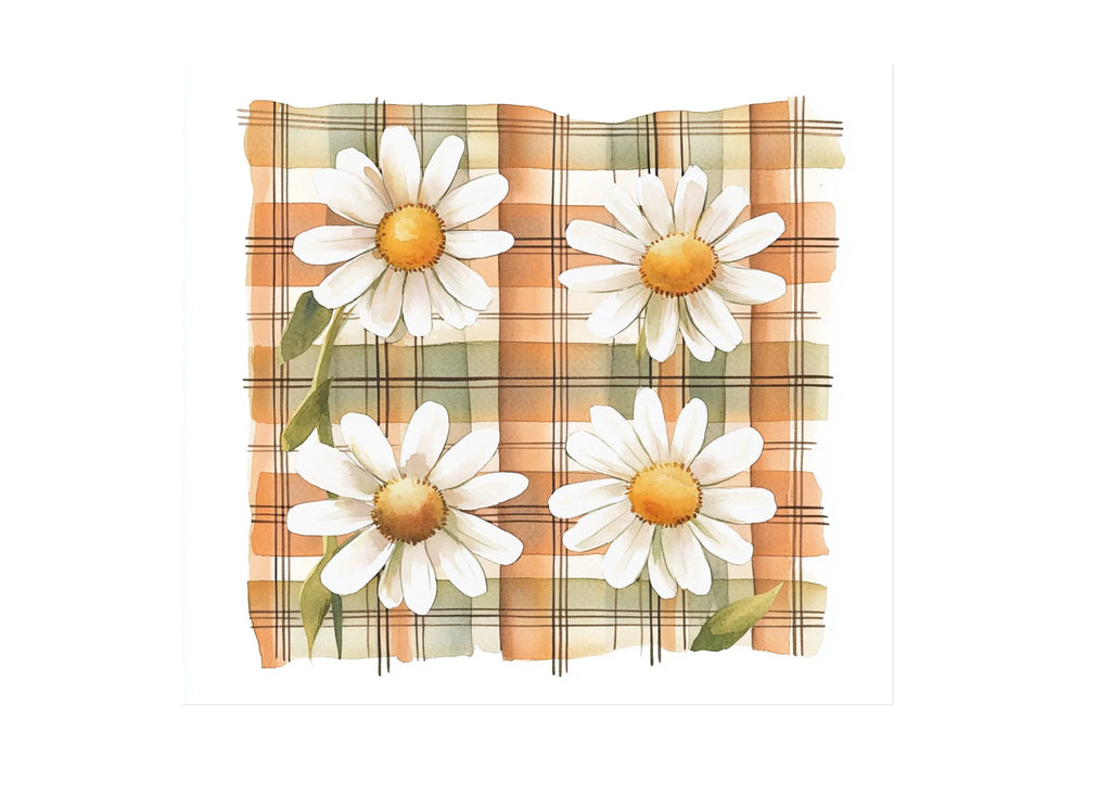 Daisy Plaid Clipart Bundle