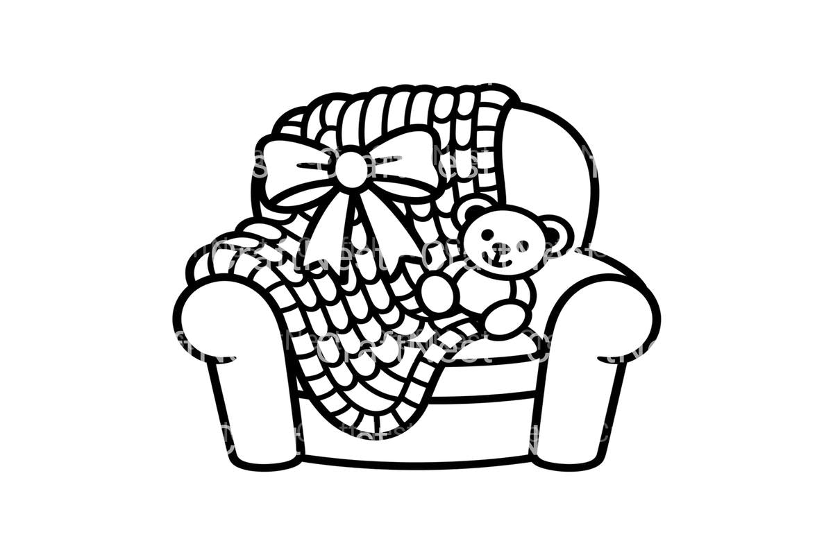 Cozy Armchair Winter Coloring Books