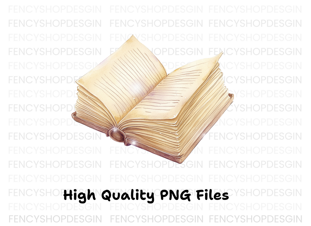 Vintage Book Illustration Clipart Bundle