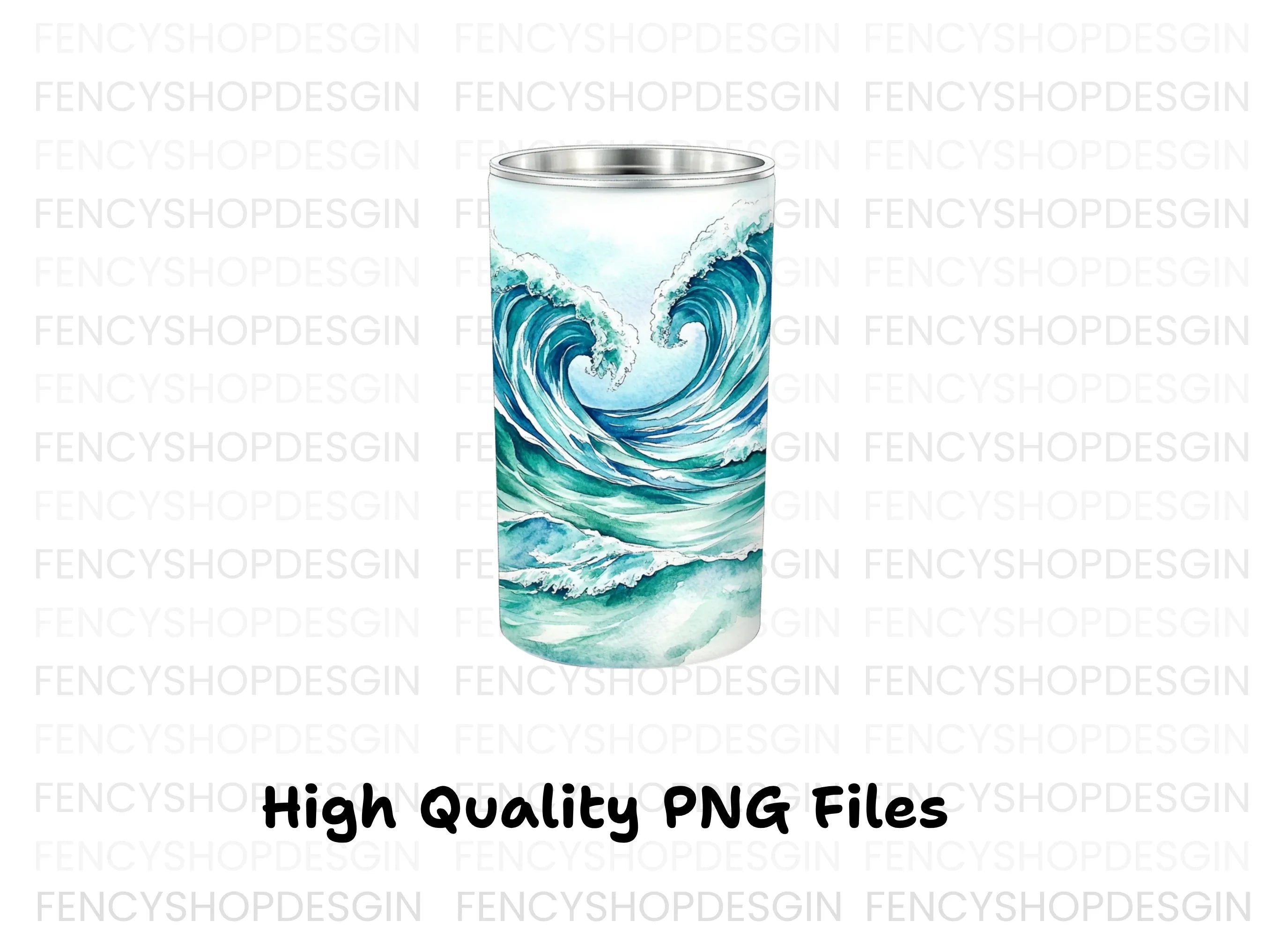 Ocean Wave Tumbler Clipart Bundle