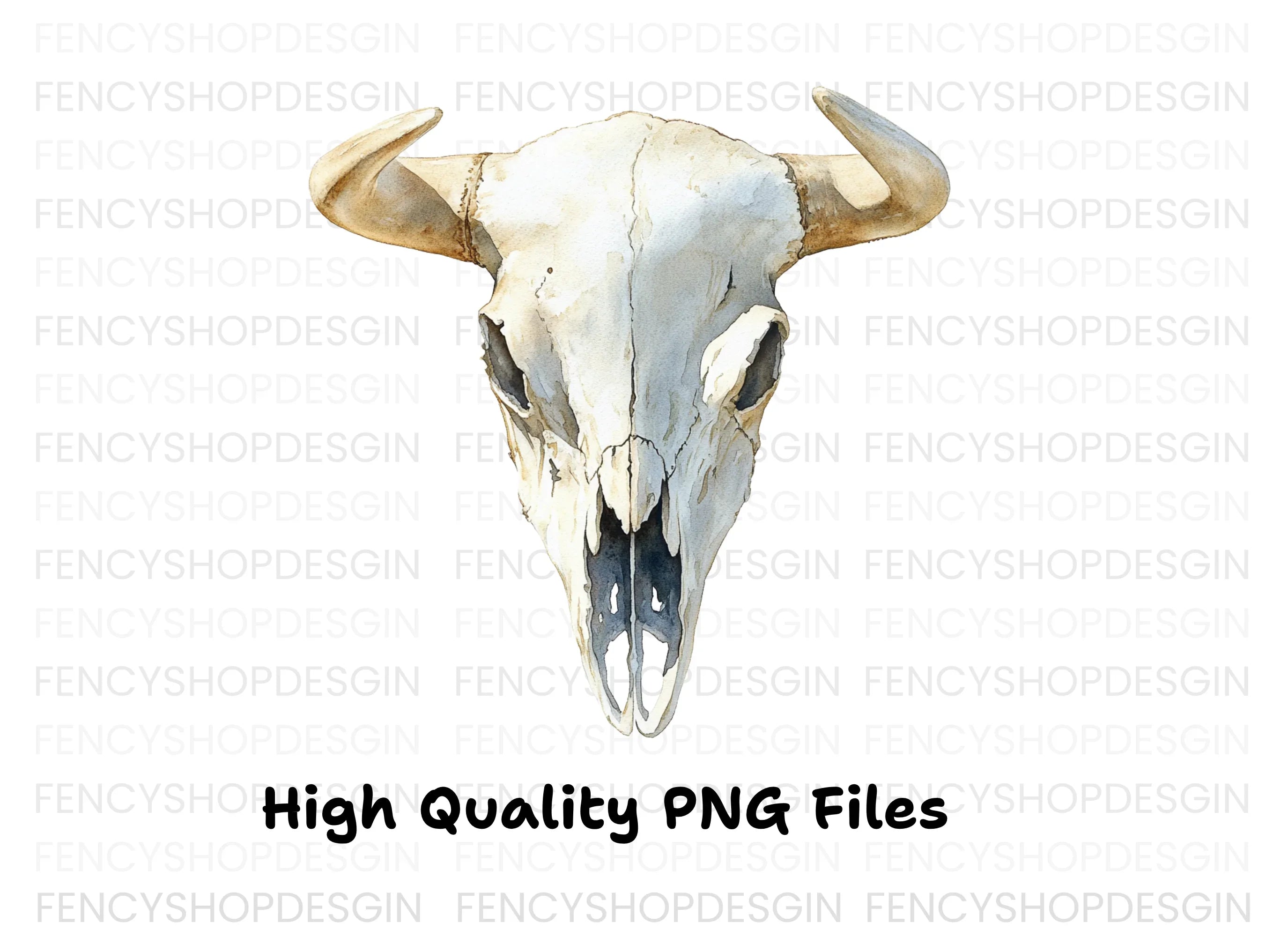 Bull Skull Clipart Bundle