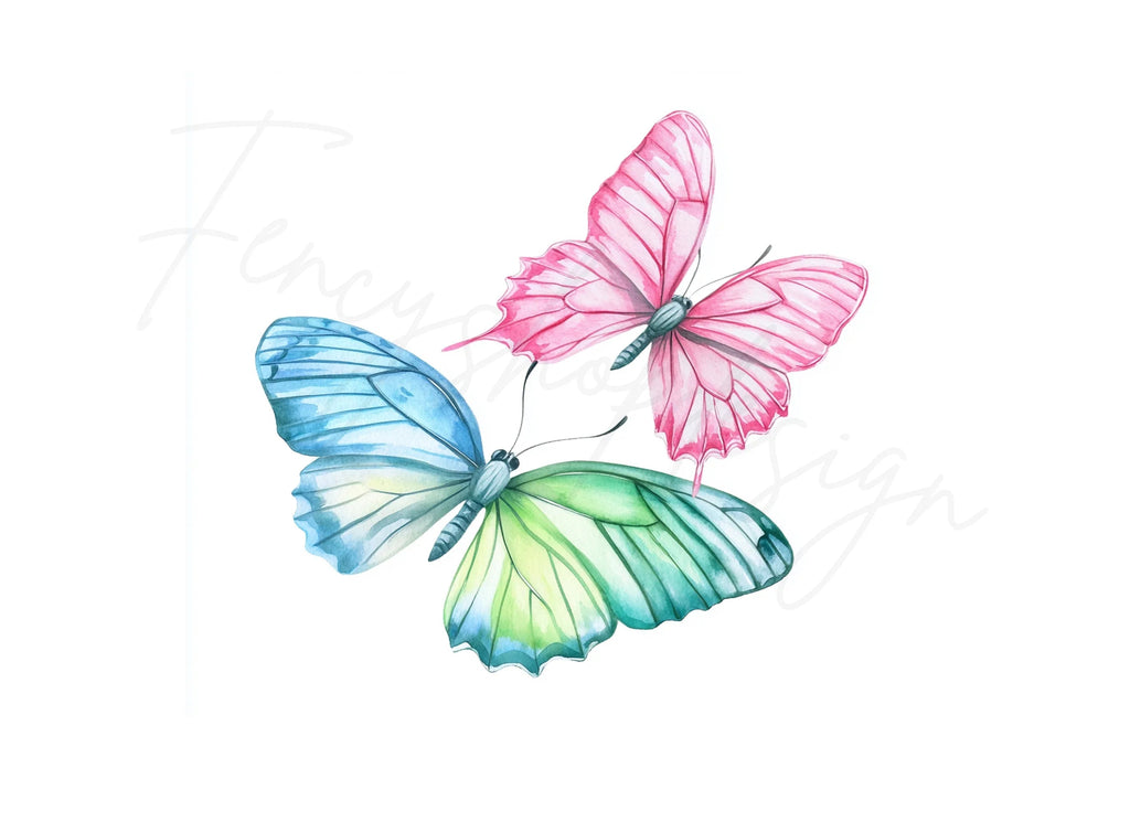 Colorful Butterfly Clipart Bundle