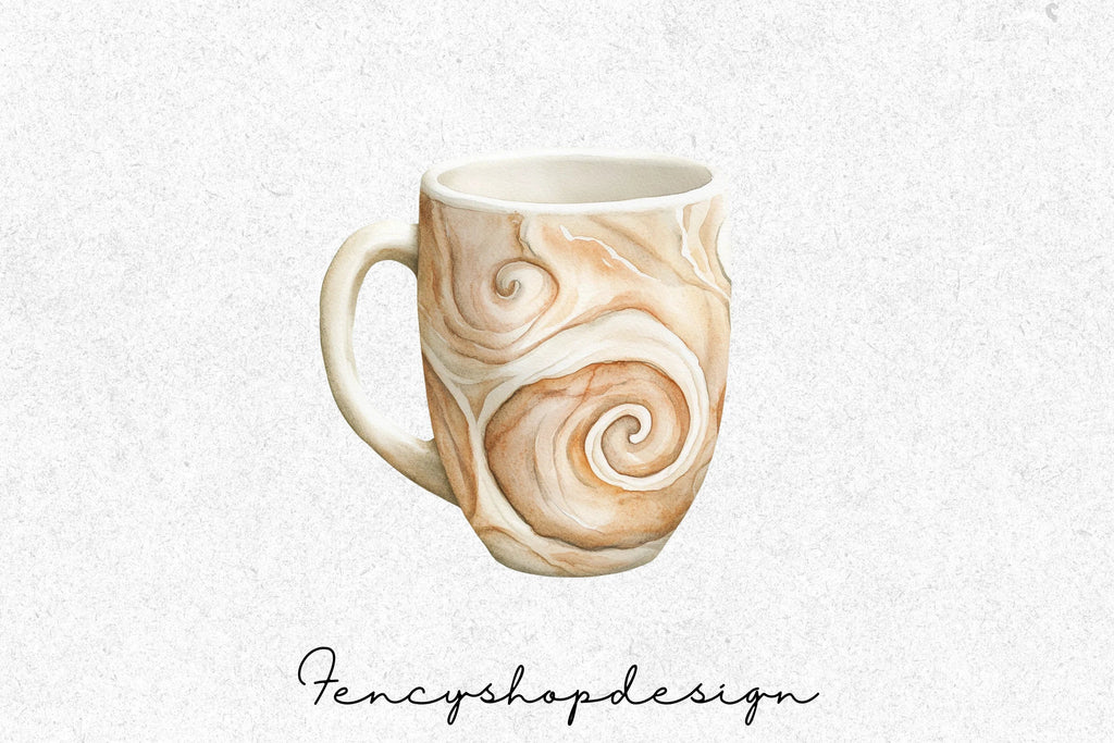 Marble Swirl Clipart Bundle