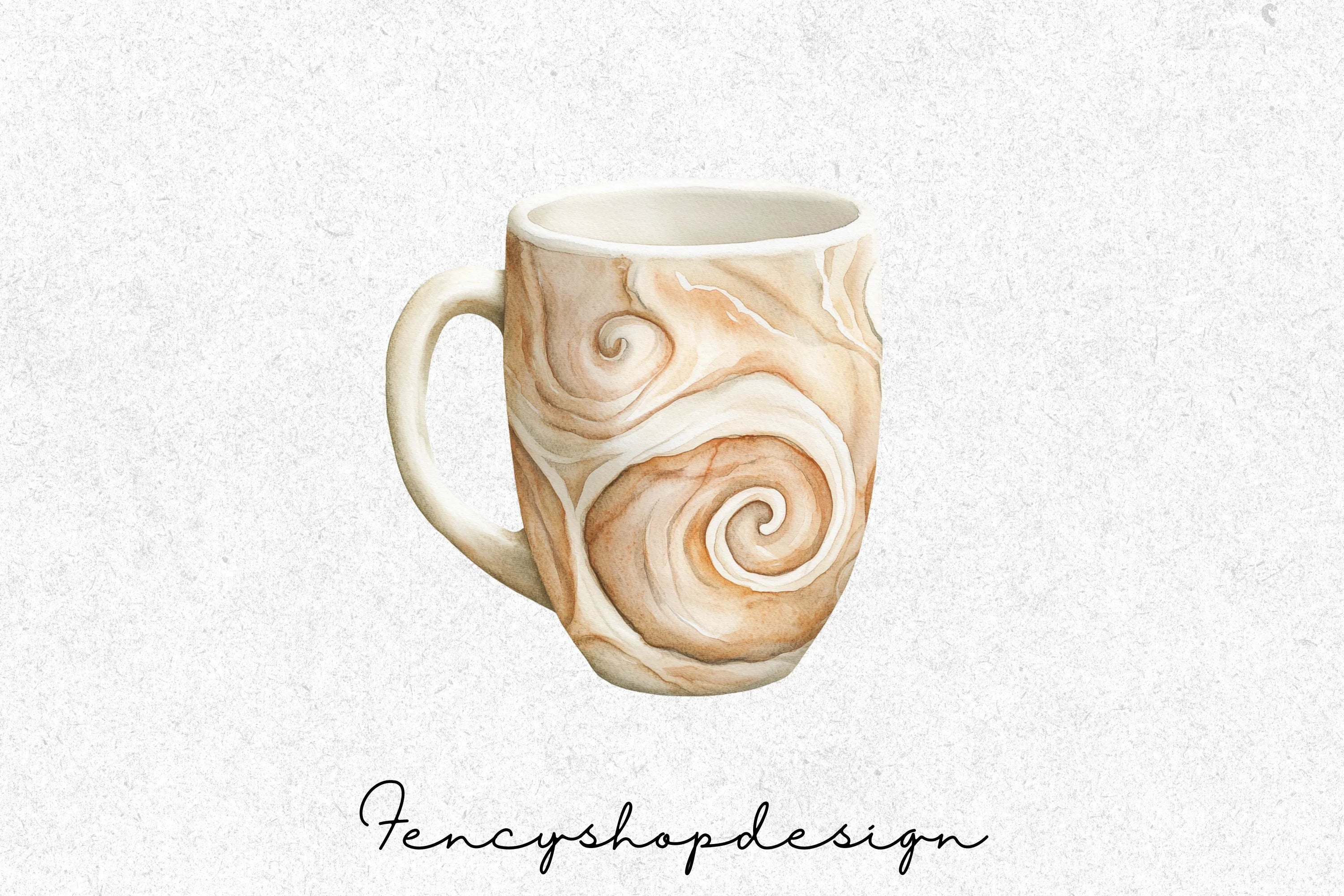 Marble Swirl Clipart Bundle