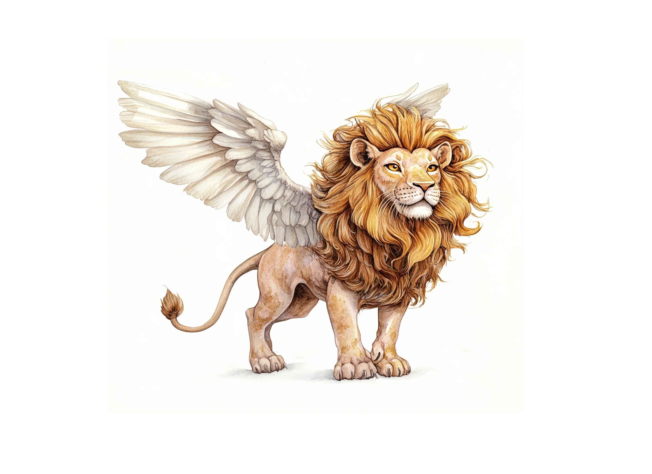 Majestic Winged Lion Clipart Bundle