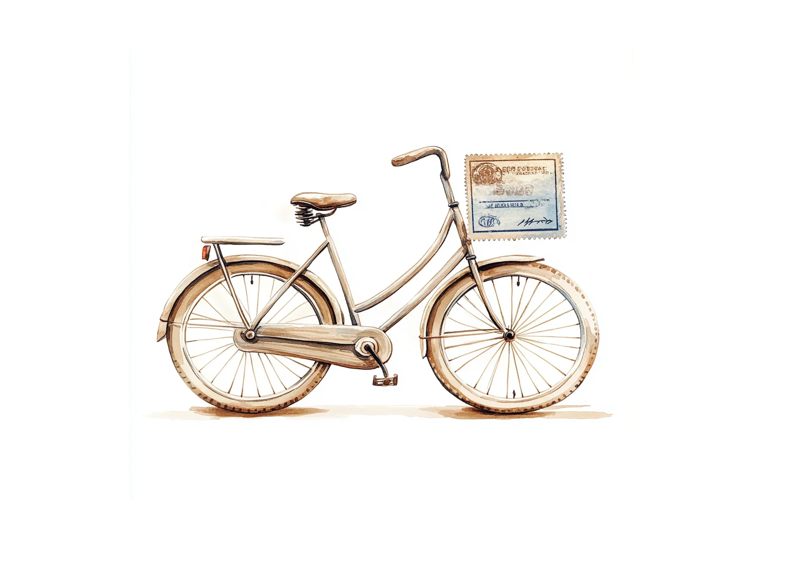 Bicycle Stamps Clipart Bundle