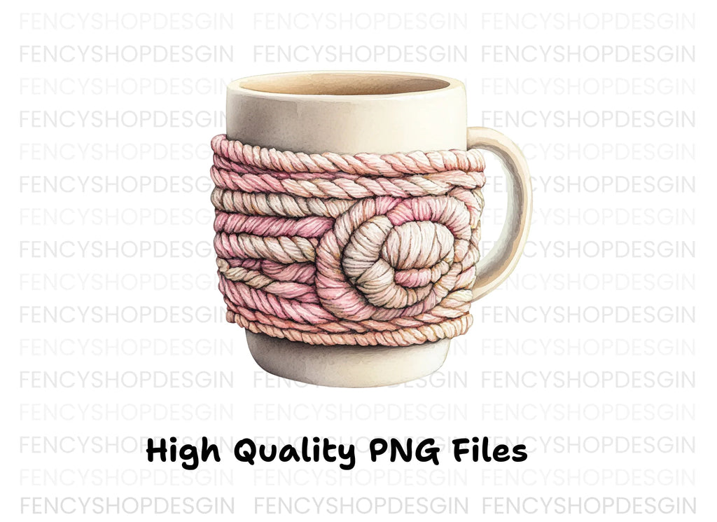 Knitted Cozy Clipart Bundle