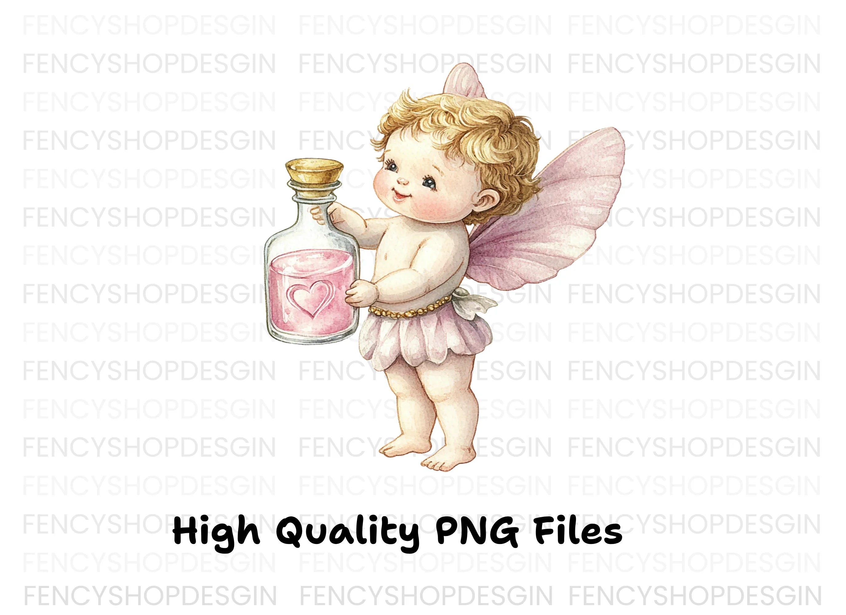 Cute Cupid Valentine Day Clipart Bundle