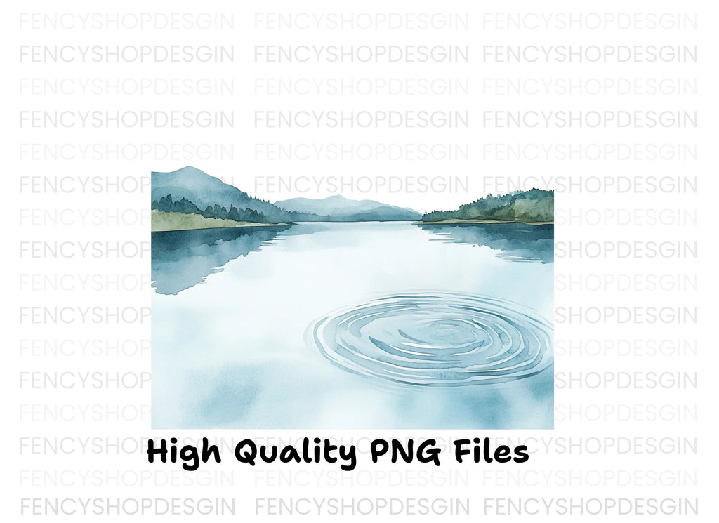 Lake Landscape Clipart Bundle