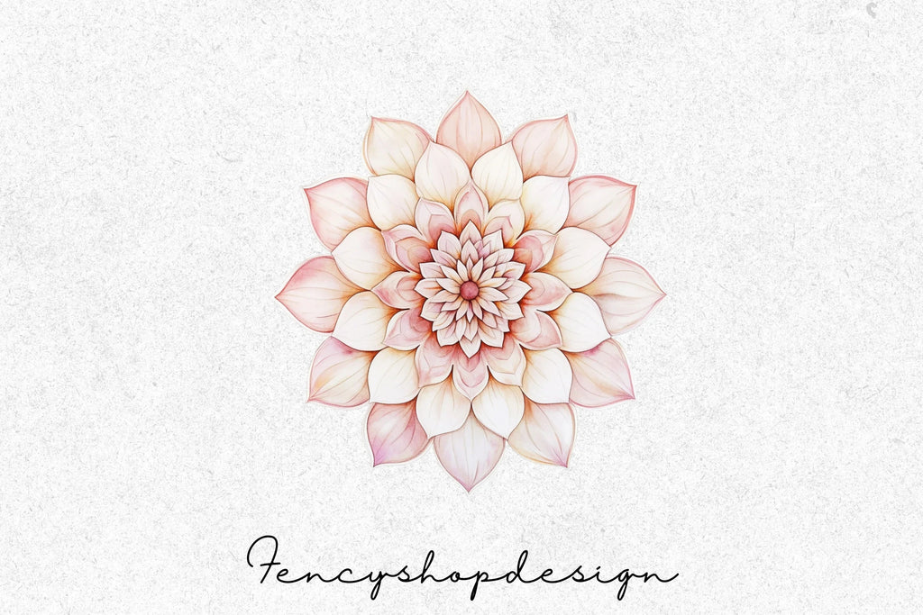 Floral Mandala Clipart Bundle
