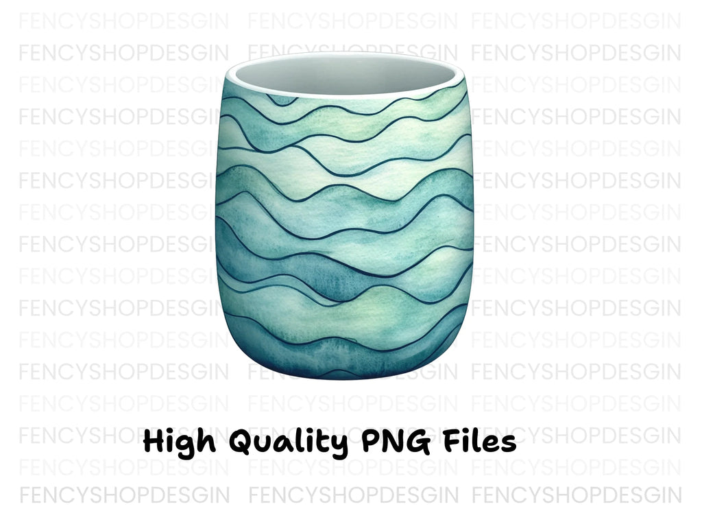 Abstract Waves Clipart Bundle