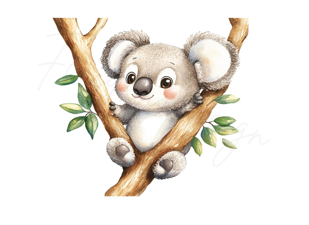 Cute Koala Bear Clipart Bundle