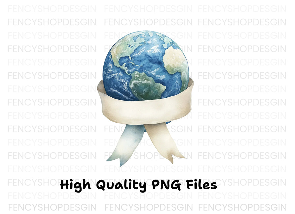 Earth Ribbons Clipart Bundle