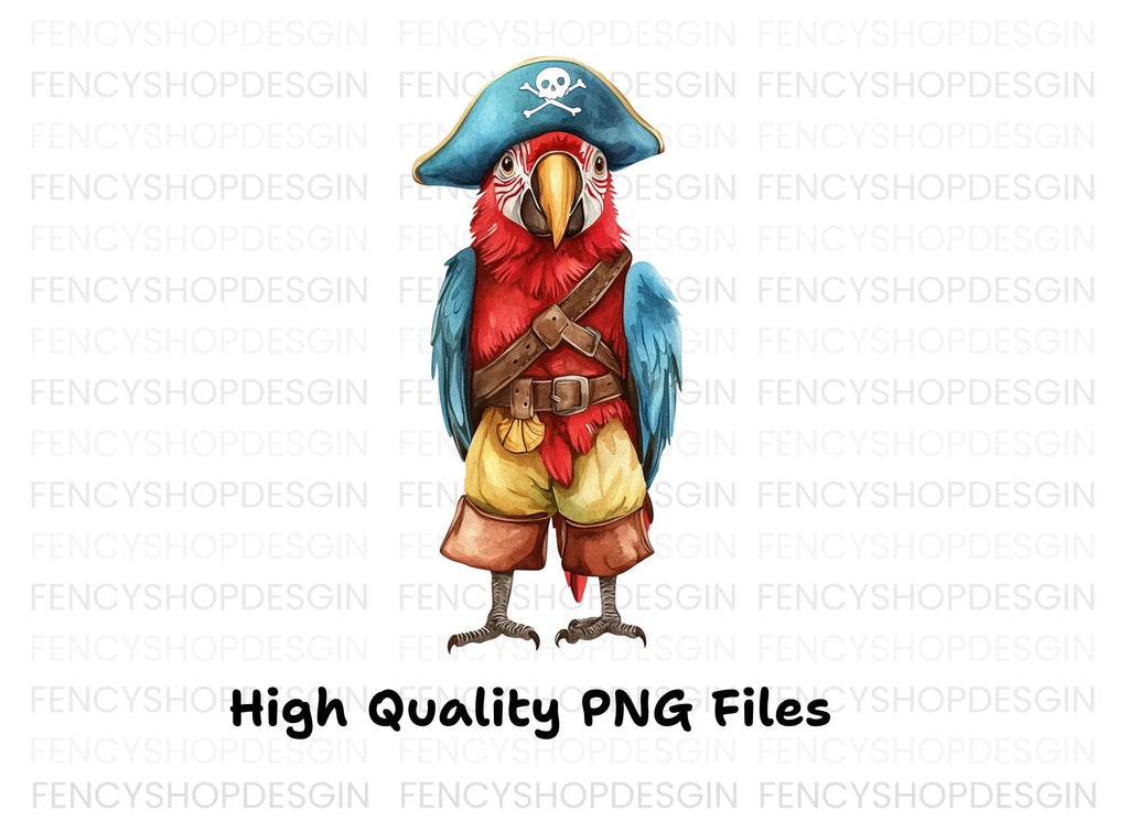 Pirate Parrot Clipart Bundle