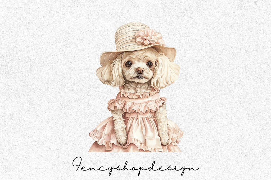 Adorable Dressed Dogs Clipart Bundle