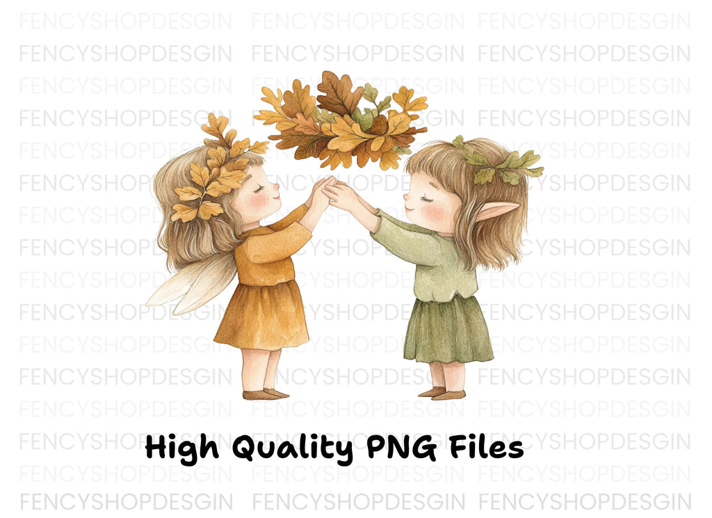 Autumn Fairy Clipart Bundle