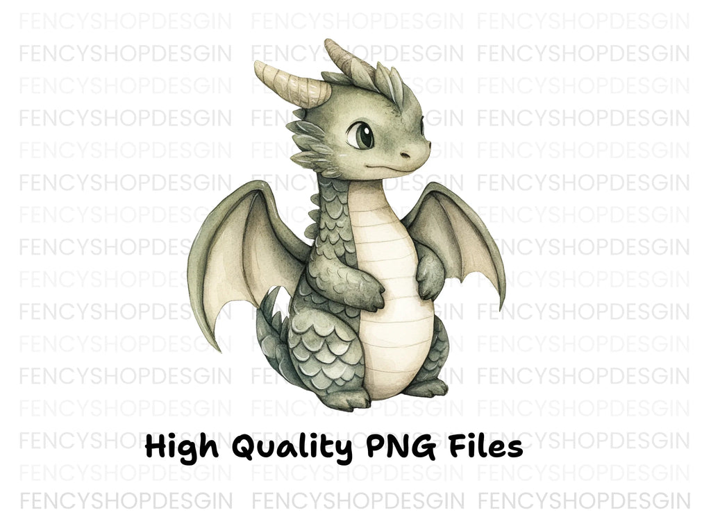 Cute Baby Dragon Clipart Bundle