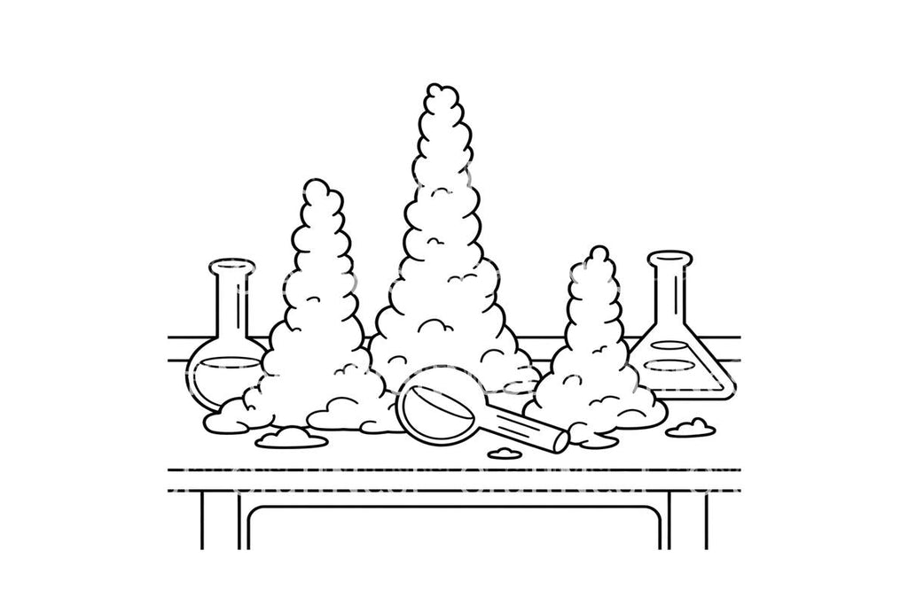 Science Experiments Volcanoes Coloring Books