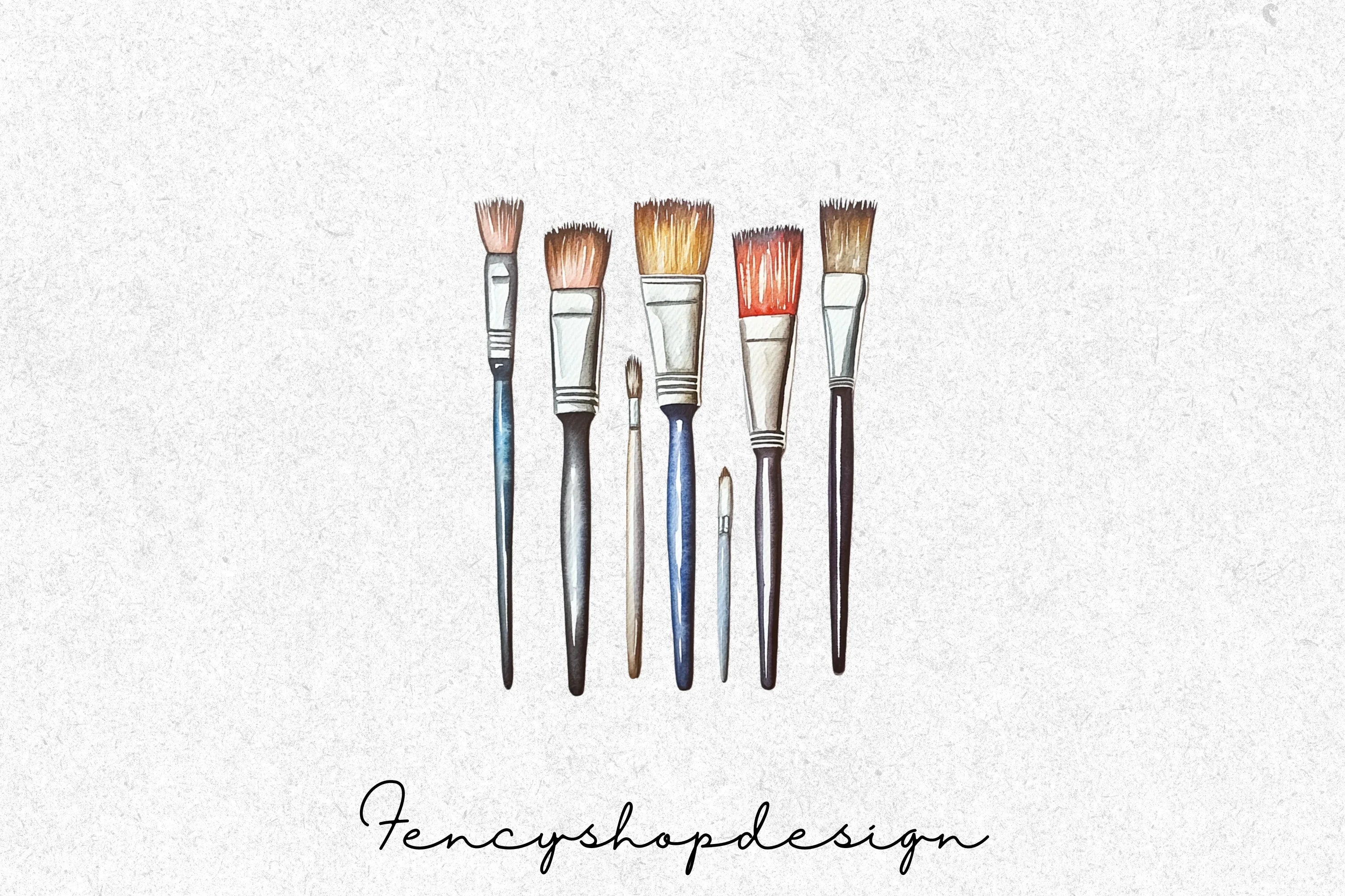 Paint Brushes Clipart Bundle