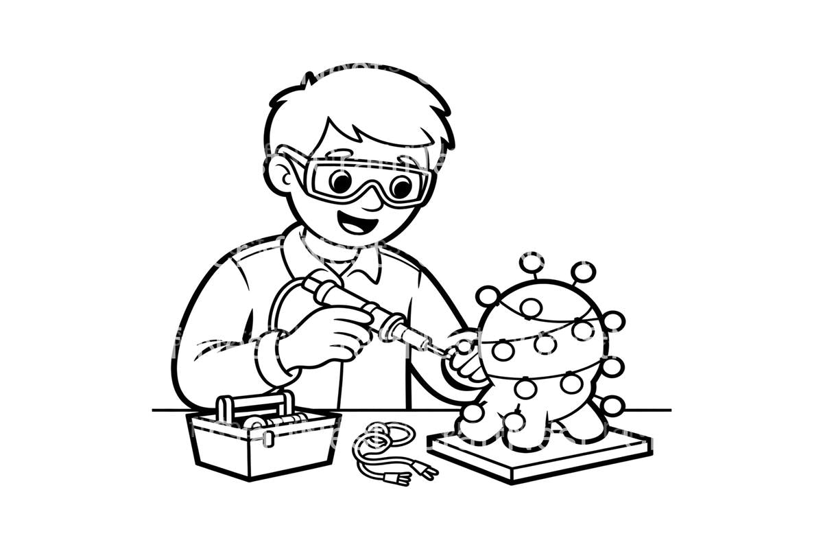 DIY Christmas Decorations Coloring Books