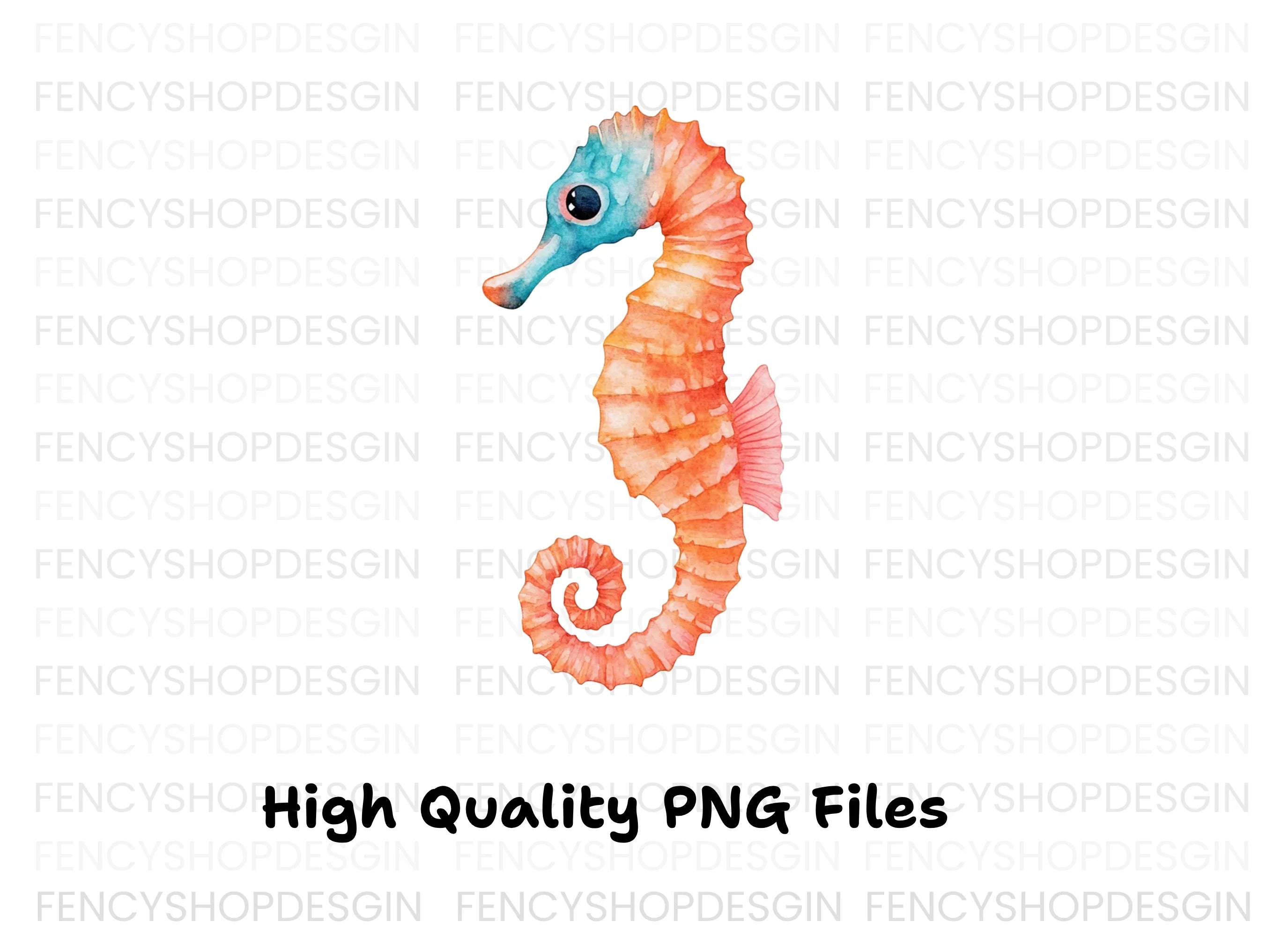 Vibrant Seahorse Clipart Bundle