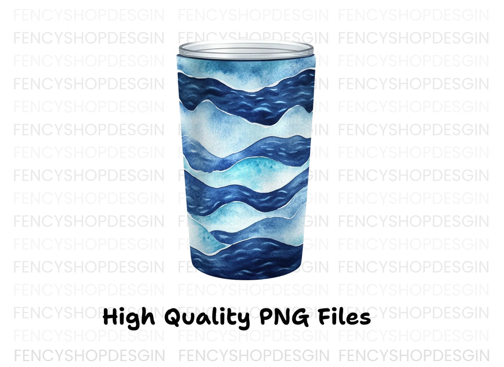 Ocean Wave Tumbler Clipart Bundle