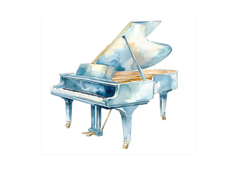Elegant Grand Piano Clipart Bundle