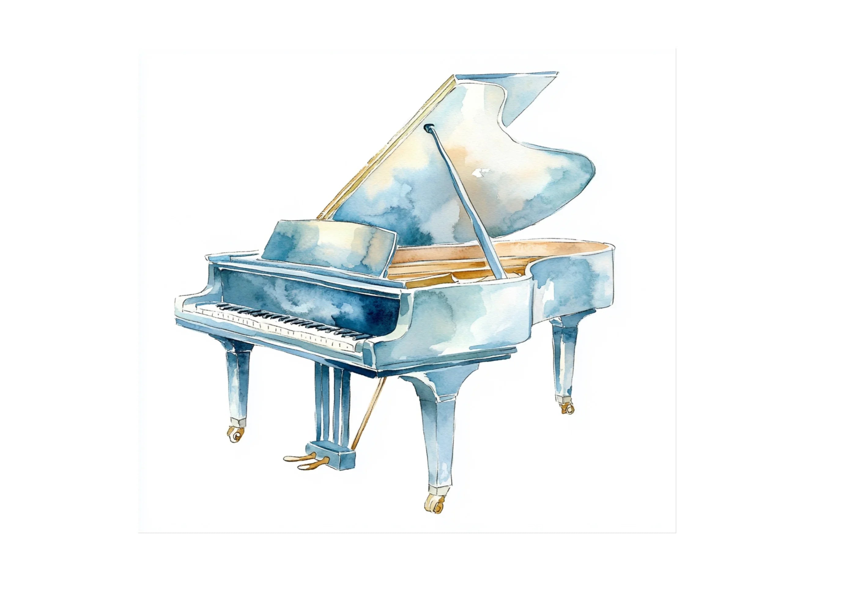 Elegant Grand Piano Clipart Bundle