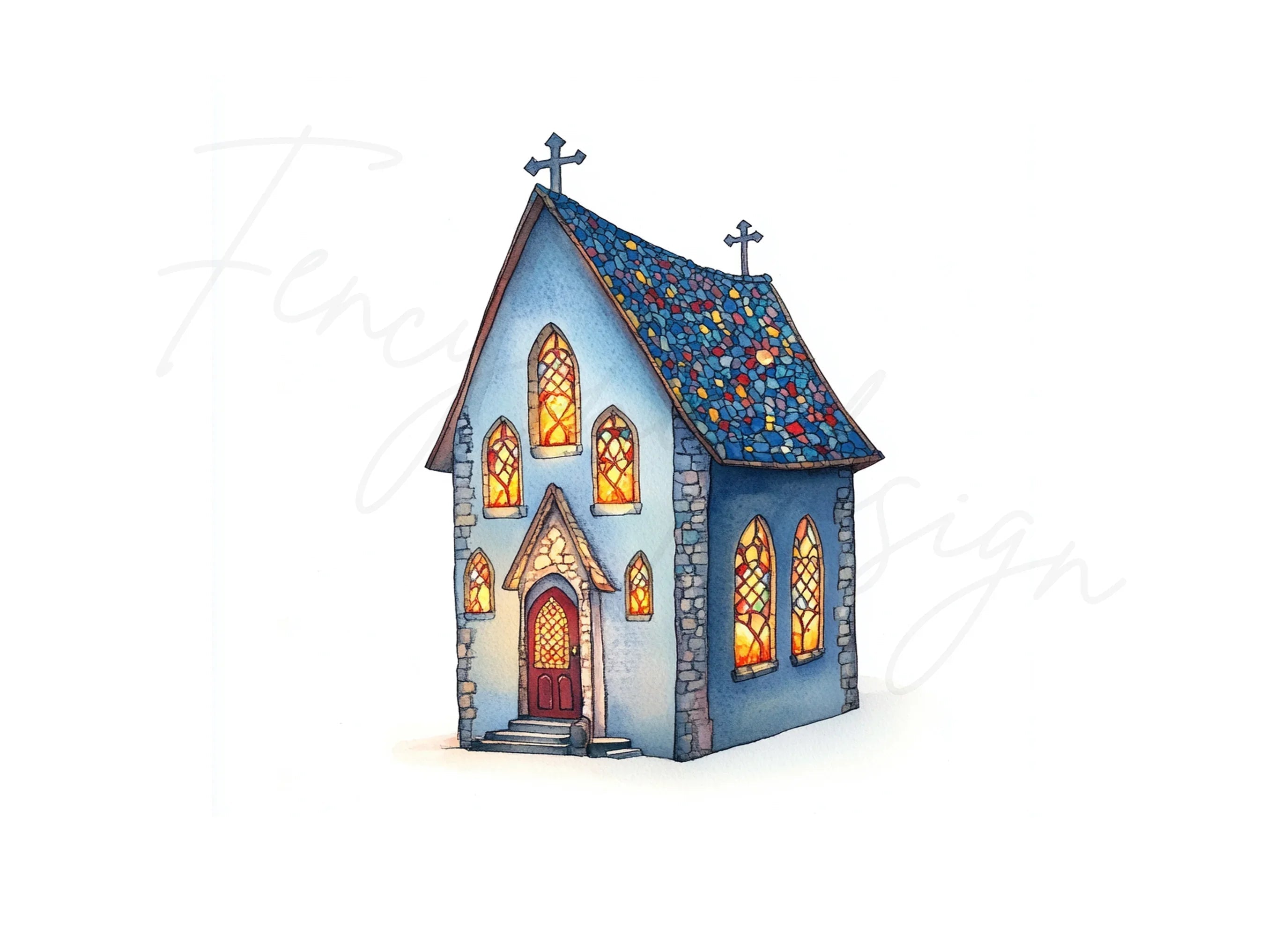 Fantasy Church Clipart Bundle