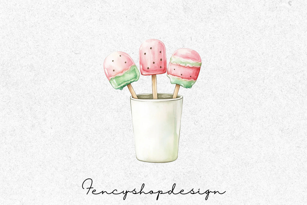 Summer Frozen Treats Clipart Bundle