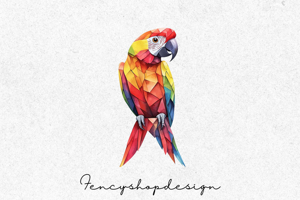 Vibrant Parrot Clipart Bundle