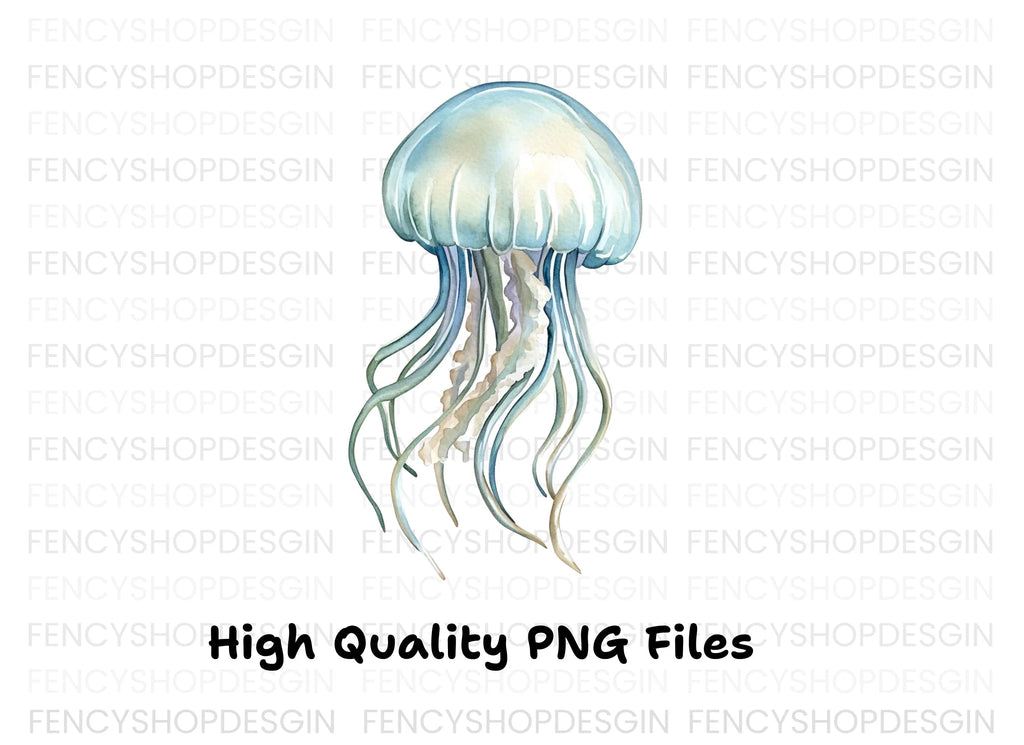 Colorful Jellyfish Clipart Bundle