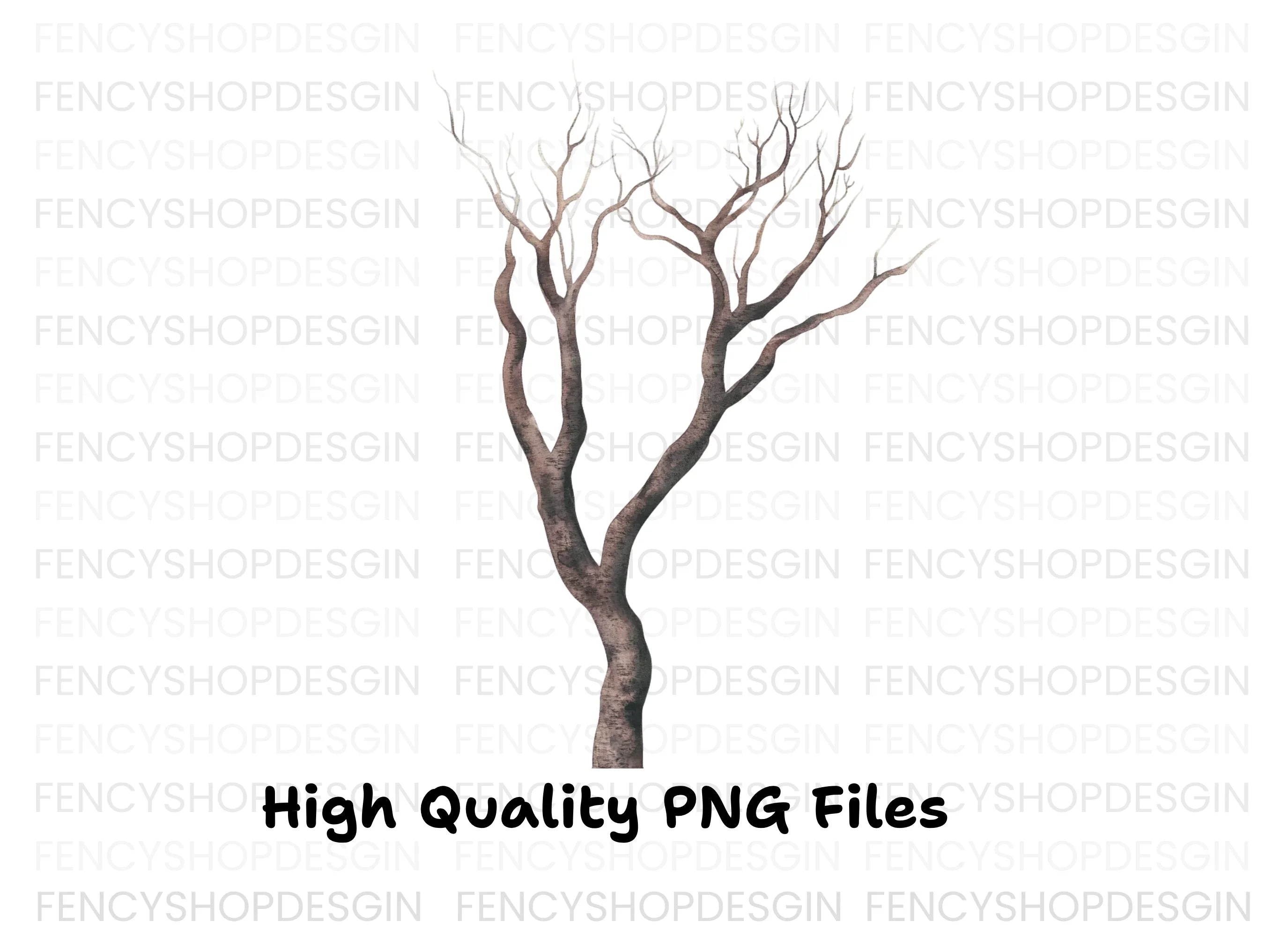 Bare Tree Branches Clipart Bundle