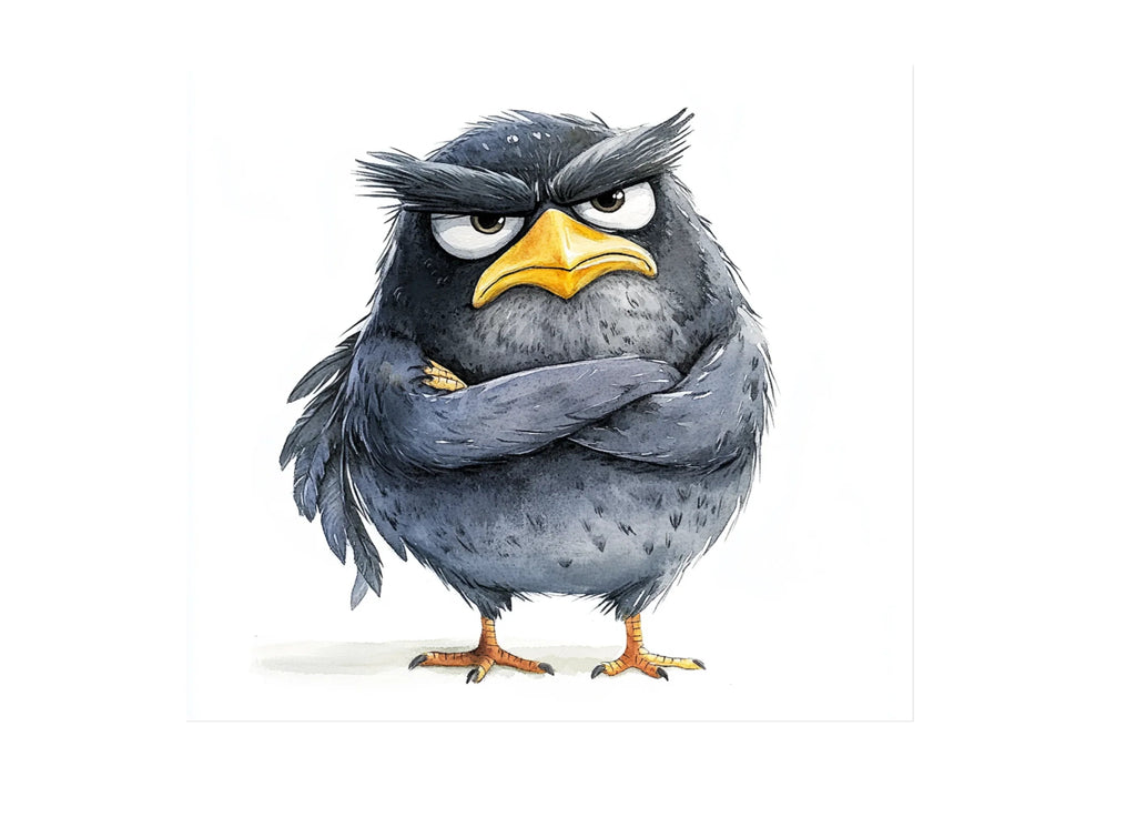 Angry Black Birds Clipart Bundle