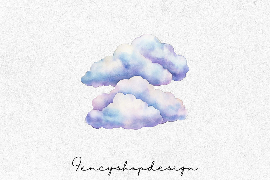 Soft Clouds Clipart Bundle