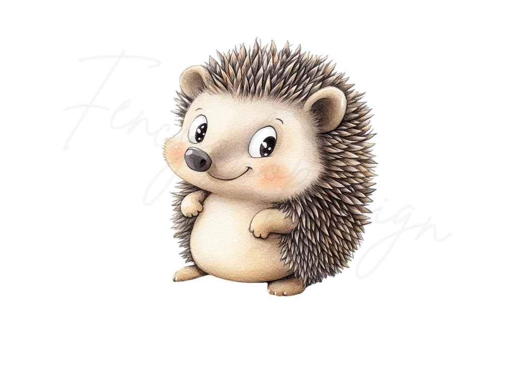 Charming Hedgehog Clipart Bundle