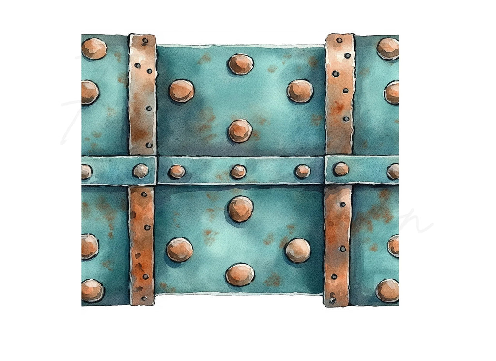 Steampunk Metal Texture Clipart Bundle