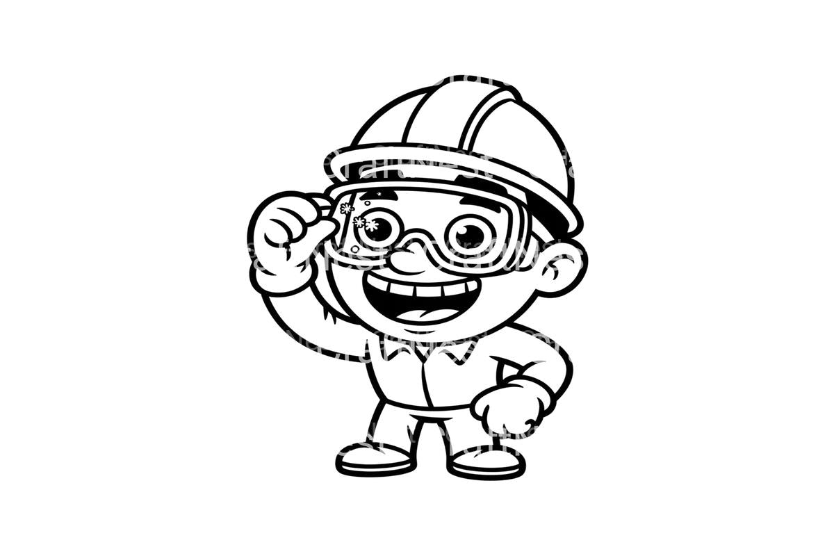 Safety Goggles Kids Coloring Books