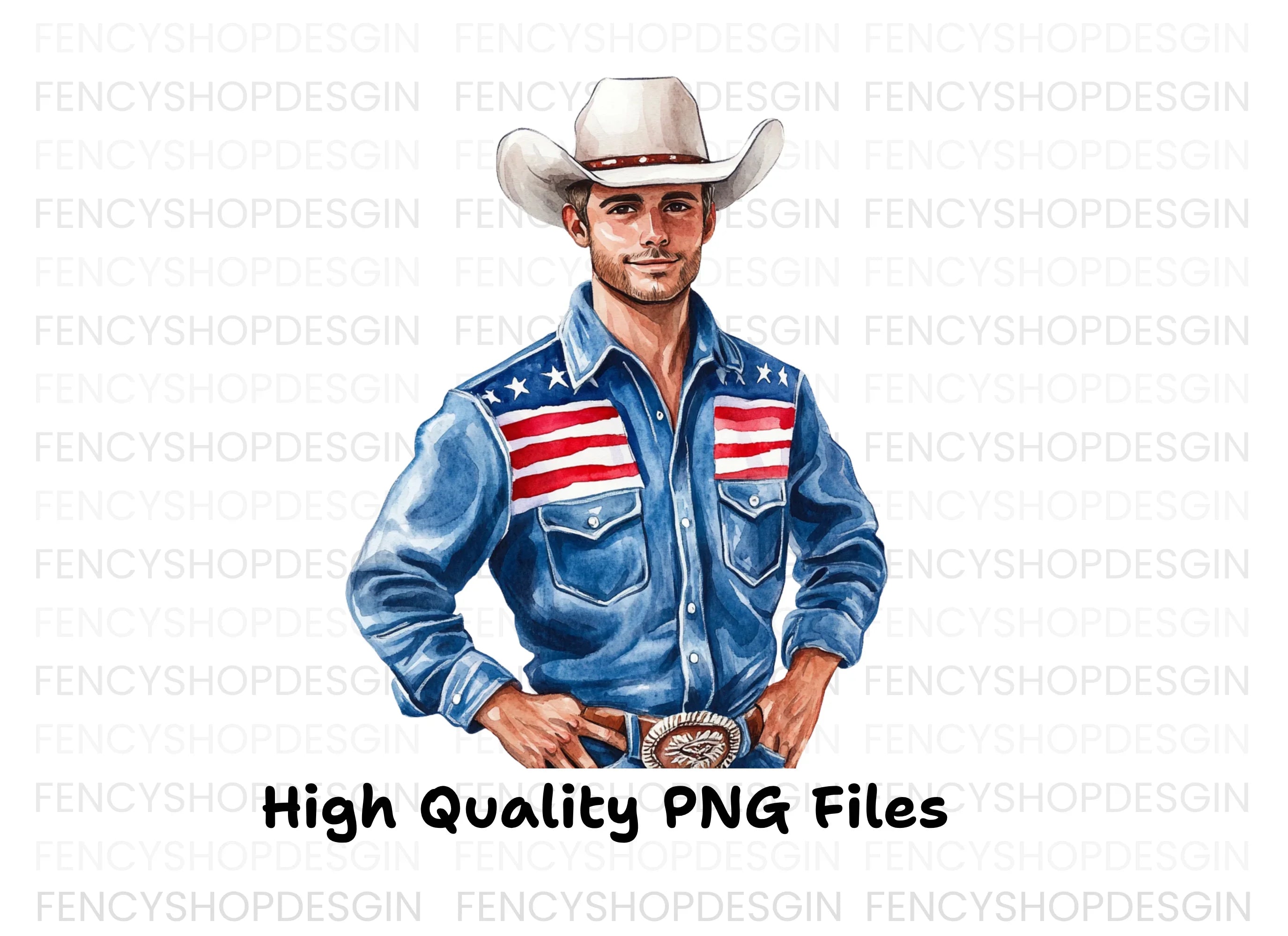 American Cowboy Clipart Bundle