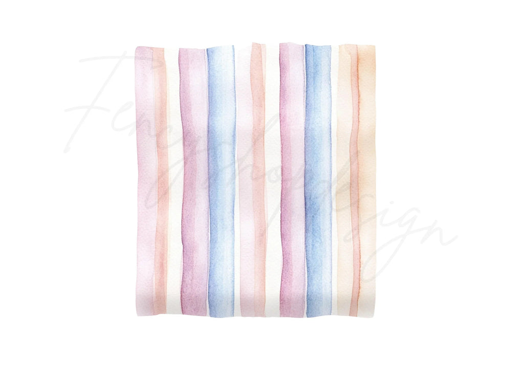 Vertical Pastel Stripes Clipart Bundle