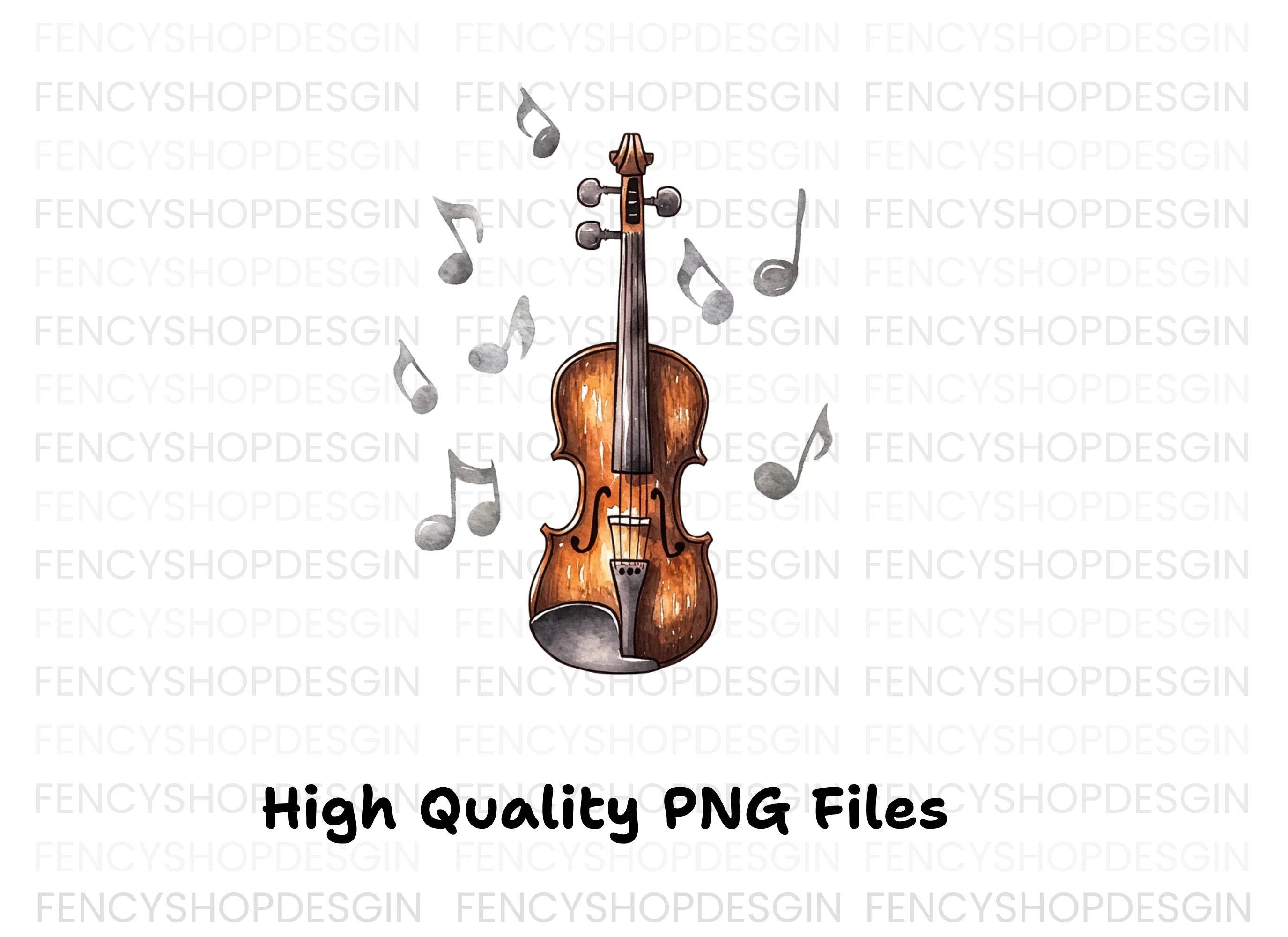 Elegant Violin Clipart Bundle