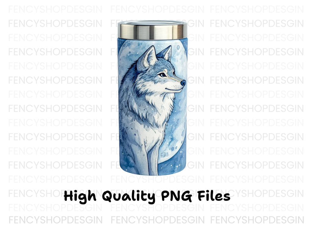 Blue Wolf Travel Clipart Bundle