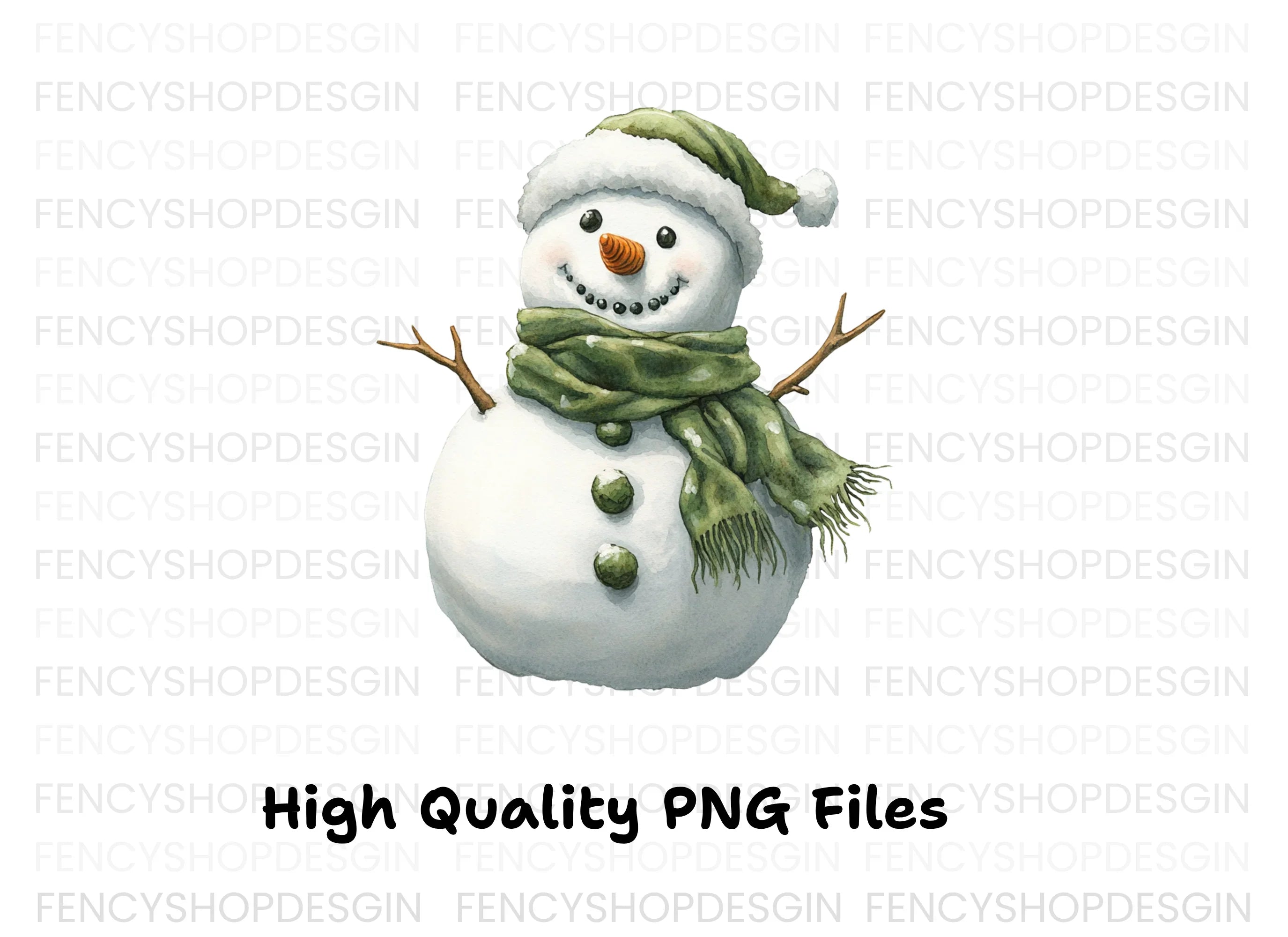 Cute Snowman Clipart Bundle
